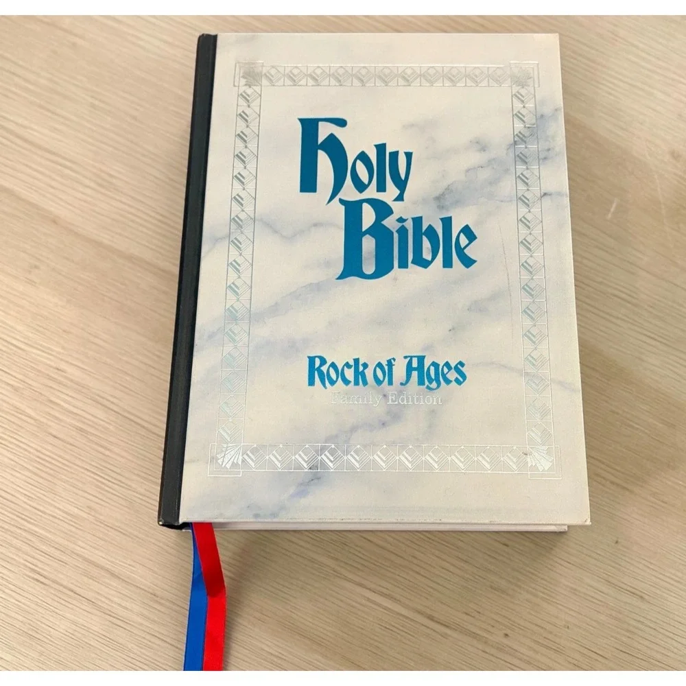 Rock Of Ages Bible Family Edition KJV White Good Religious Jimmy Swaggart KJV